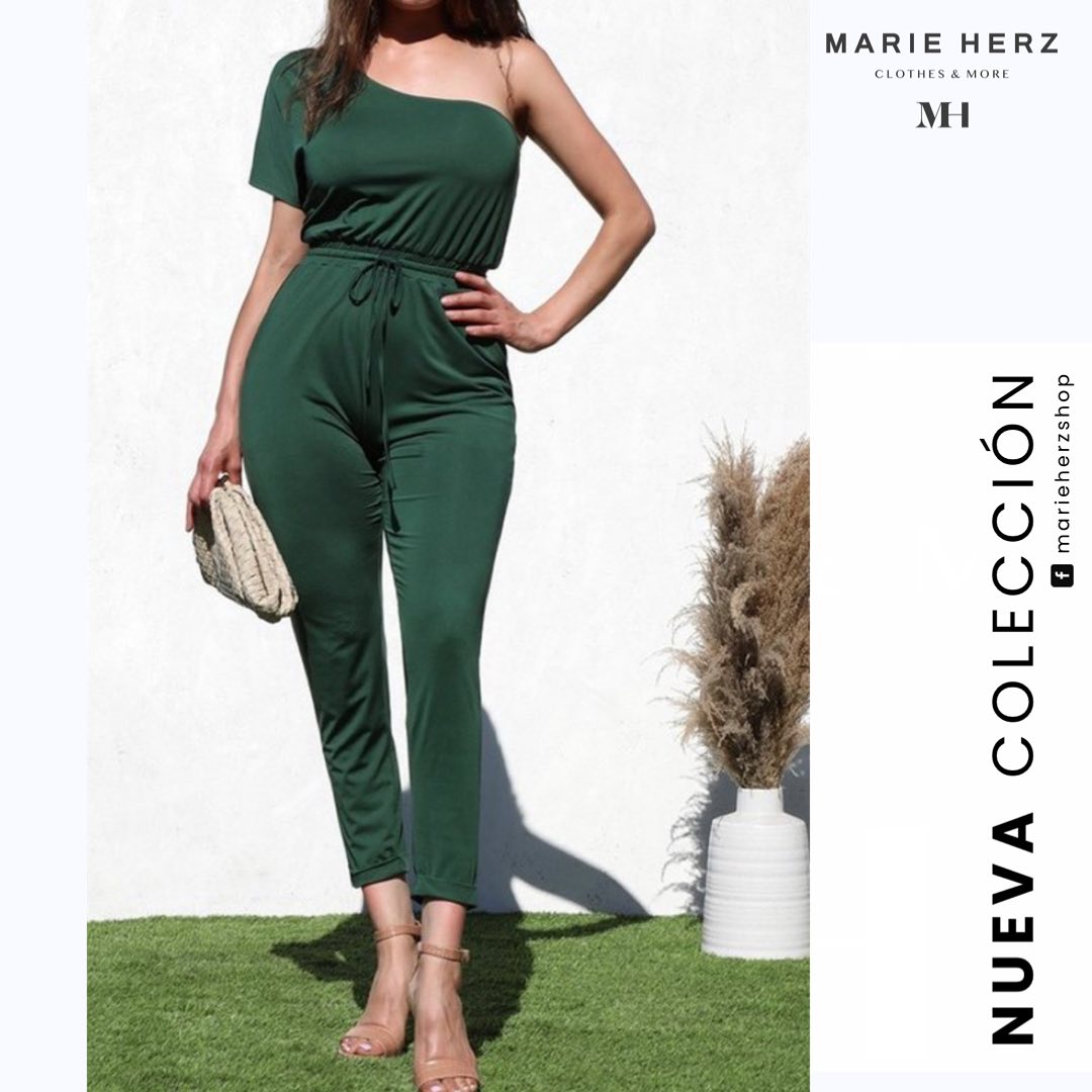 1059829  Jumpsuit licra verde