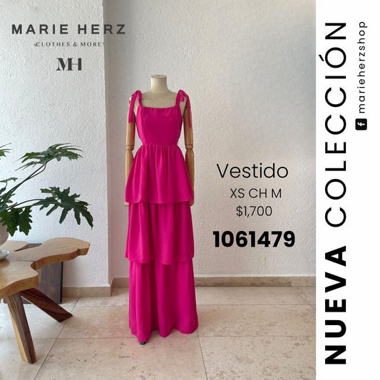 1061479  Vestido rosa cutt off