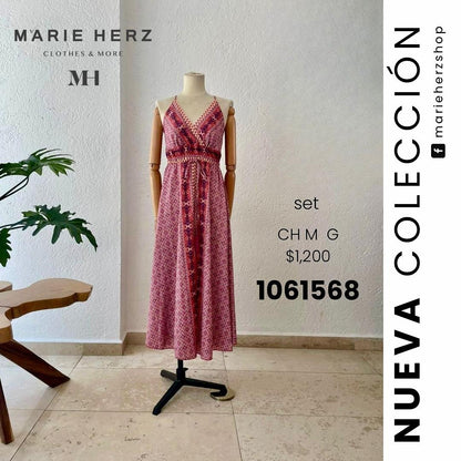 1061568  Vestido boho vino