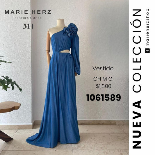 1061589  Vestido Mezlilla manga